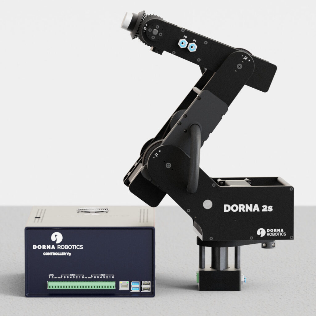 Dorna 2S robotic arm model with controller.