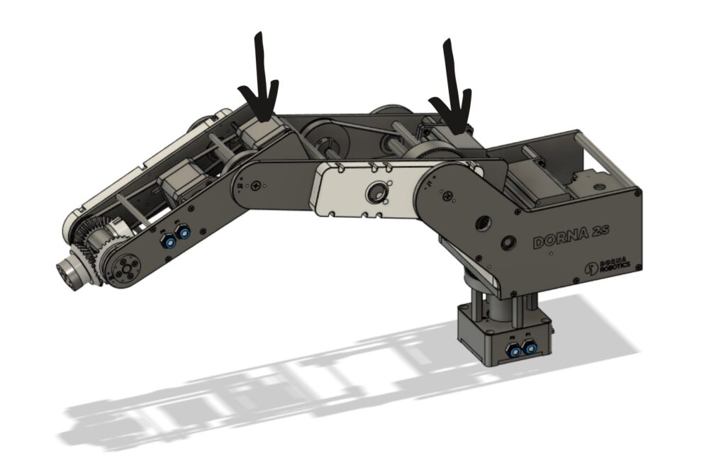A vector image of Dorna 2S robotic arm model.