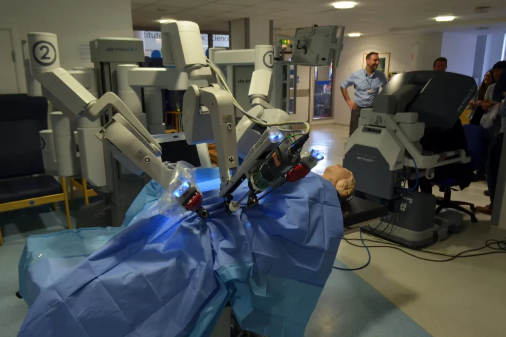 Medical Robotics - Automation in surgical sector - where robotic arms are performing surgery without any human assistance.